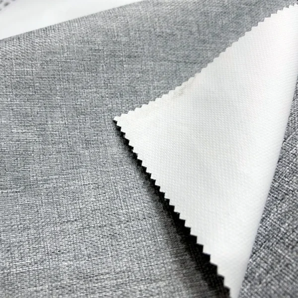 Factory Supply  Linen Style Solid Color 100% Blackout Curtain Fbaric With PU Lamination Artwork 2.8M/3.2M/3.4M Width - Image 4