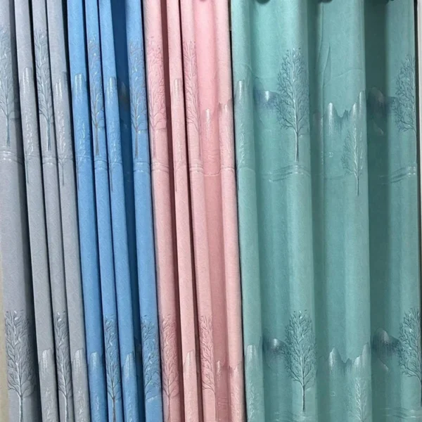Factory Supply Landscape StyleJacquard Curtain Fabric With 80% Blackout 2.8M/3.2M Width - Image 6