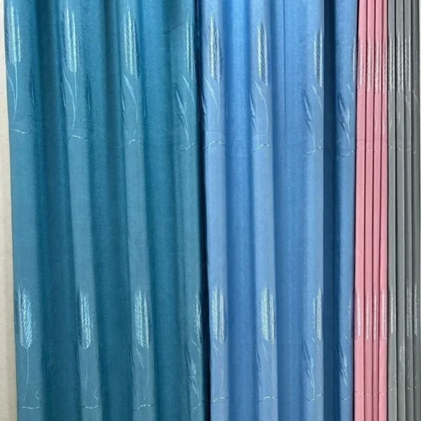 Factory Supply Reed Grass Pattern Design Sound Insulation Jacquard Curtain Fabric With 80% Blackout - Image 6