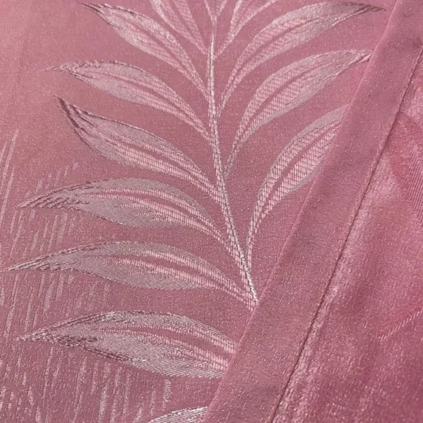 Factory Supply Leaves Pattern Design Sound Insulation Polyester Jacquard Curtain Fabric With 80% Blackout 2.8M/3.2M Width - Image 3