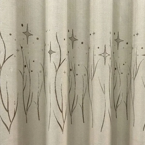 Factory Supply Star Pattern Design Triple Weaving Artwork 80% Blackout Curtain Fabric With Sound Insulation 2.8M Width - Image 5