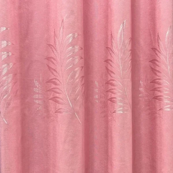 Factory Supply Leaves Pattern Design Polyester Jacquard Curtain Fabric With 80% Blackout - Image 5