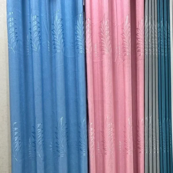 Factory Supply Leaves Pattern Design Polyester Jacquard Curtain Fabric With 80% Blackout - Image 6