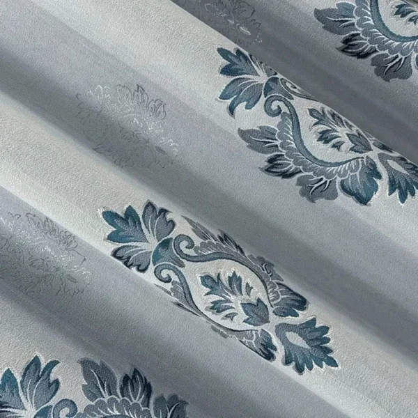 Factory Supply European Style Polyester Jacquard Curtain Fabric With 80% Blackout 2.8M Width Sound Insulation - Image 2