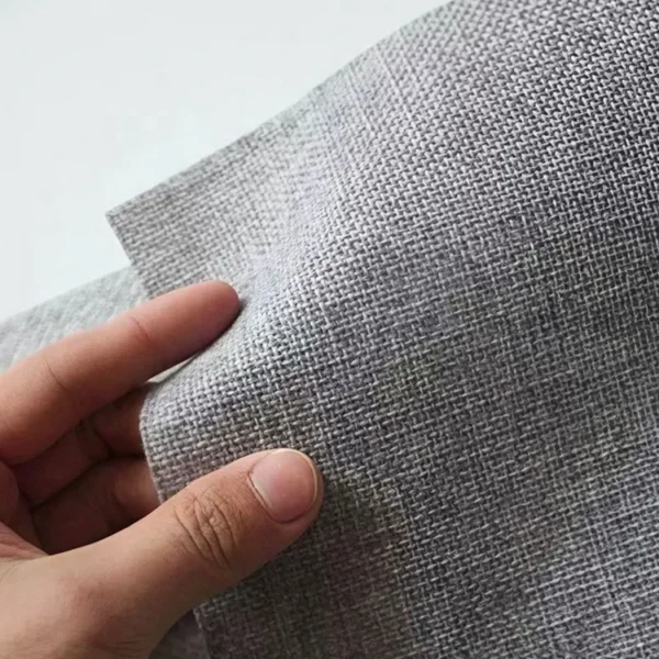 Factory Supply  Linen Style Solid Color 100% Blackout Curtain Fbaric With PU Lamination Artwork 2.8M/3.2M/3.4M Width - Image 2