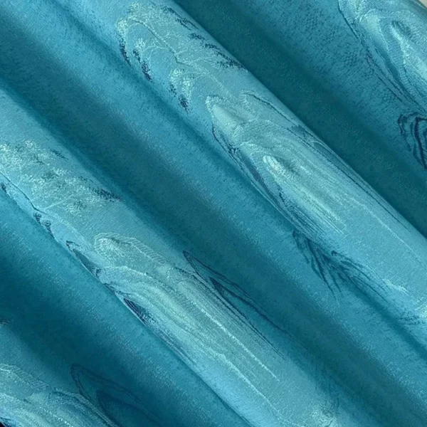 Factory Supply Landscape Pattern Polyester Jacquard Curtain Fabric With 80% Blackout 2.8M/3.2M Width Sound Insulation - Image 2