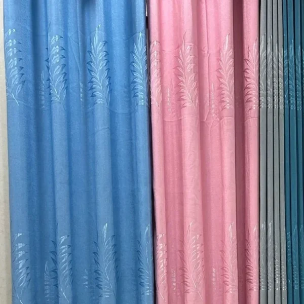 Factory Supply Leaves Pattern Design Sound Insulation Polyester Jacquard Curtain Fabric With 80% Blackout 2.8M/3.2M Width - Image 6