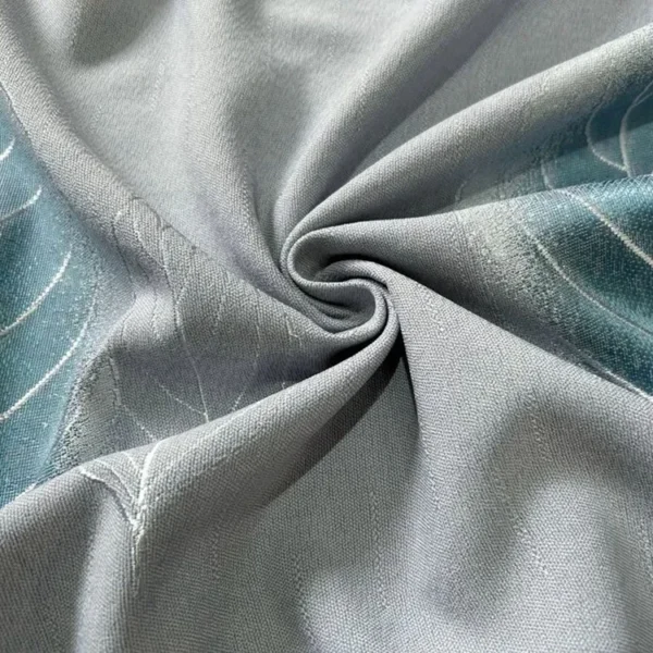 Factory Supply  Leaves Pattern  80% Blackout Jacquard Polyester Curtain Fabric With 2.8M/3.2M Width - Image 2