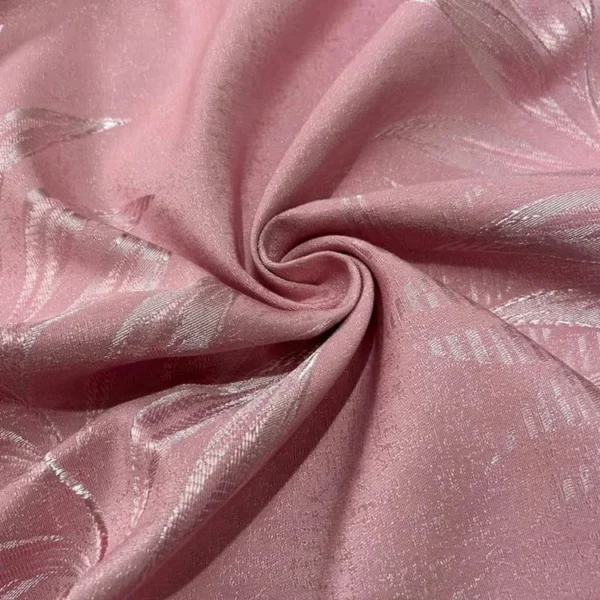 Factory Supply Leaves Pattern Design Sound Insulation Polyester Jacquard Curtain Fabric With 80% Blackout 2.8M/3.2M Width - Image 2