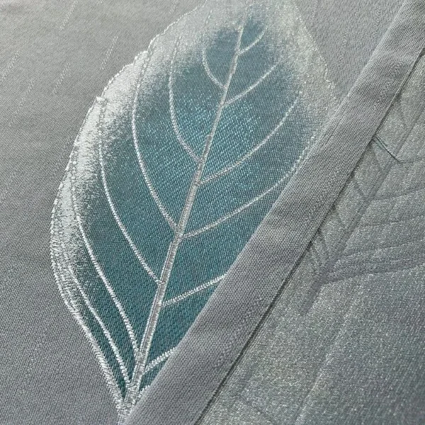 Factory Supply  Leaves Pattern  80% Blackout Jacquard Polyester Curtain Fabric With 2.8M/3.2M Width - Image 3