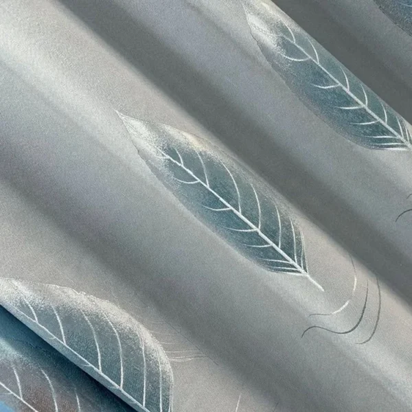 Factory Supply  Leaves Pattern  80% Blackout Jacquard Polyester Curtain Fabric With 2.8M/3.2M Width - Image 5