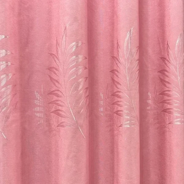 Factory Supply Leaves Pattern Design Sound Insulation Polyester Jacquard Curtain Fabric With 80% Blackout 2.8M/3.2M Width - Image 5